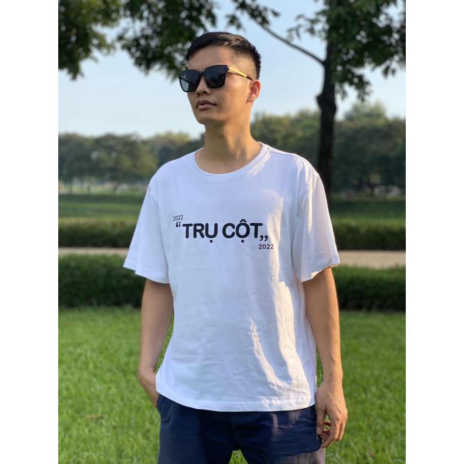 Áo thun phông nam nữ tay lỡ unisex TRỤ CỘT NÓC NHÀ đồ đôi nam nữ vải cotton