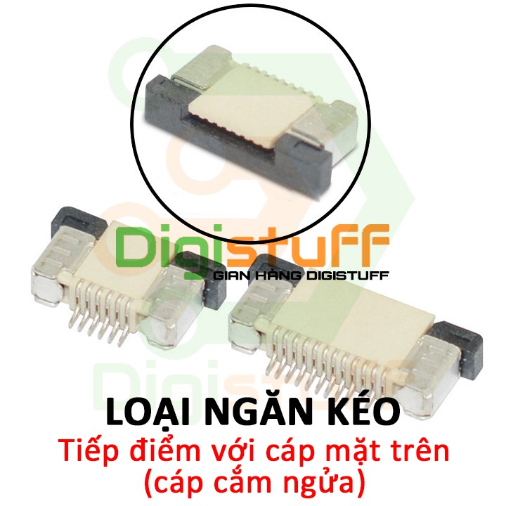 Chân cắm cáp bẹ 1.0mm dùng thay socket cắm cáp bàn phím laptop, đầu cắm cáp chuột cảm ứng hoặc bo nút nguồn laptop ...