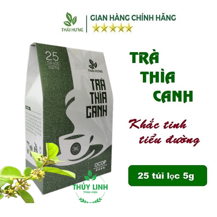 Trà Thìa canh Thái Hưng (25 túi lọc x 5g) Khắc tinh của tiểu đường