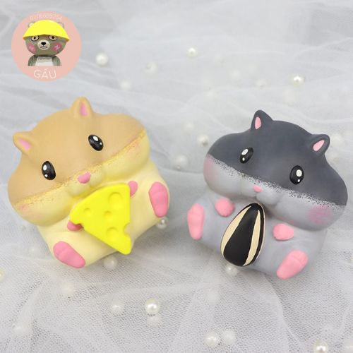 Tô tượng thạch cao chuột phô mai,hướng dương, dâu 2d size nhỏ 5cm