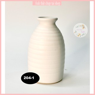 BÌNH GỐM - [BỘ 2] - hoa khô - Lọ gốm trang trí - decor - bát tràng- [204]