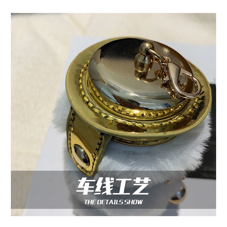 Túi đeo chéo Mini phối lông thời trang 2021 cho nữ