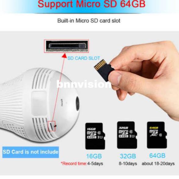 Oke Price Đèn Led Không Dây Xoay 360 Độ Hình Bóng Đèn Cá 2mp