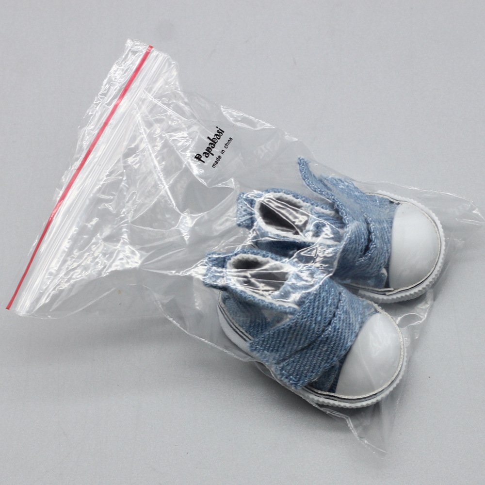 Đôi giày canvas cho búp bê kích thước 5cm tỉ lệ 1/ 6