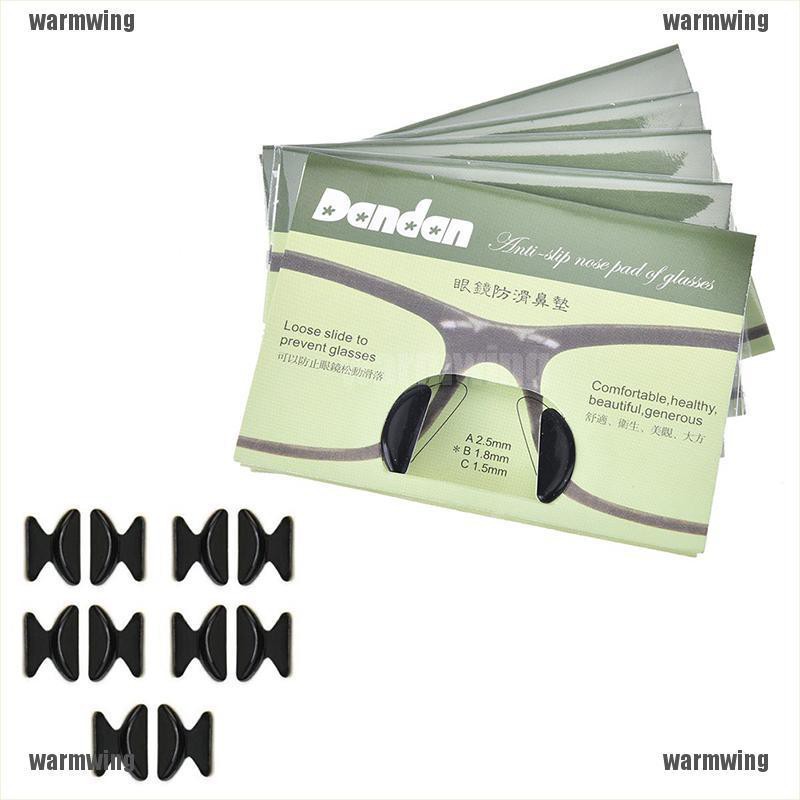 Bộ 5 Cặp Đệm Mũi silicone 1.8mm Chống Trượt Cho Mắt Kính