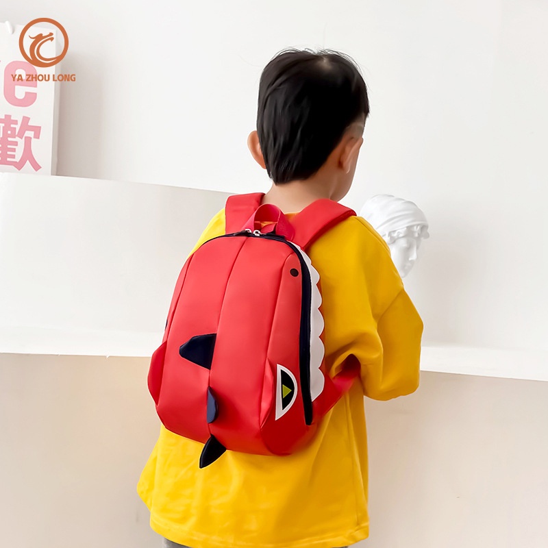 Balo đi học YA ZHOU LONG họa tiết khủng long hoạt hình dễ thương cho trẻ mẫu giáo