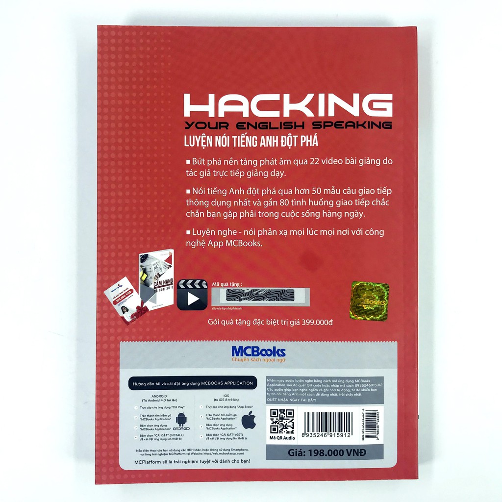 Sách - Combo Hacking Your English Speaking Listening - Đột phá luyện nghe nói tiếng Anh Tặng Kèm Bookmark