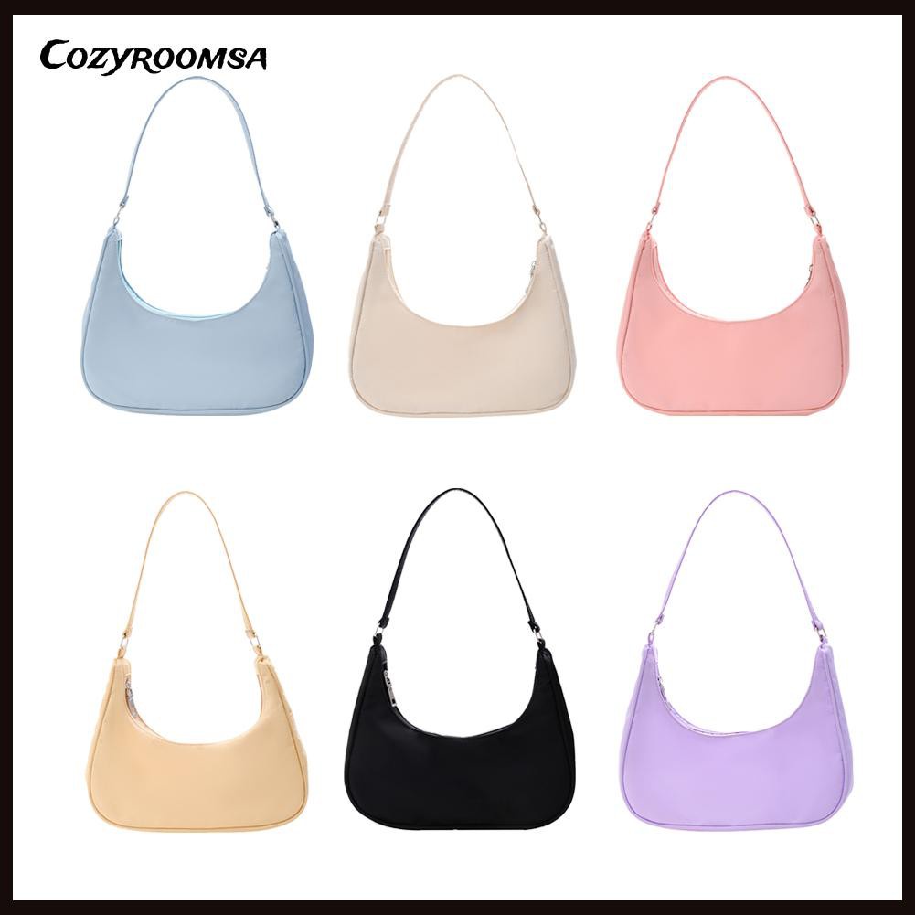 Thời Trang Túi Đeo Vai Màu Trơn Cho Nữ