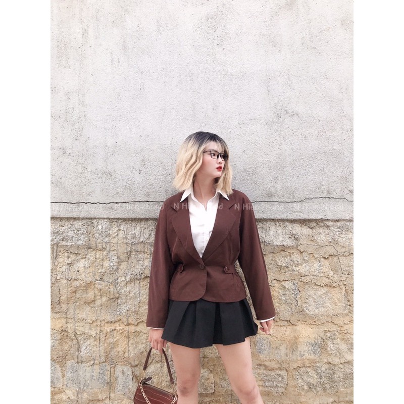 Áo khoác vest blazer Hàn si tuyển chọn N Hiền.2hand - V45