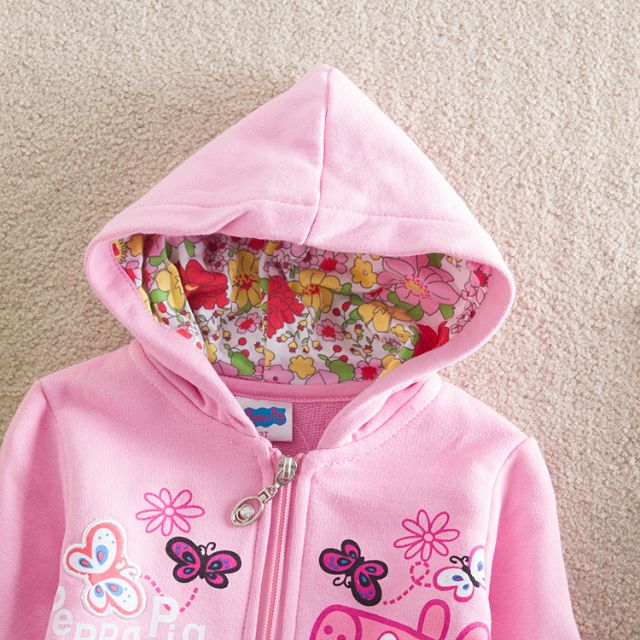 Áo Khoác Bé Gái Chú Heo Peppa Pig Đáng Yêu Từ 2-6 Tuổi