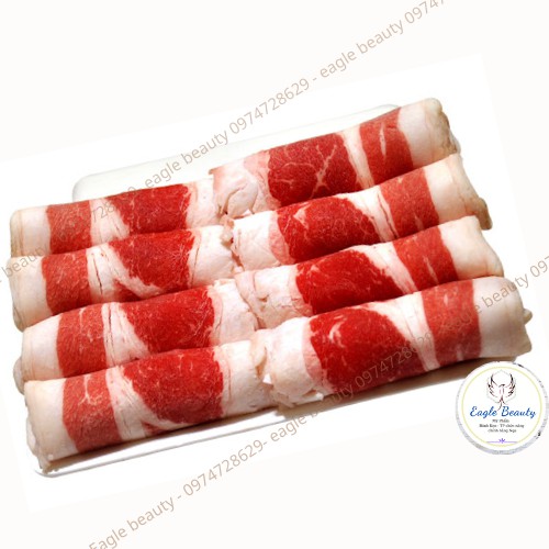 [Hà Nội] Ba chỉ Bò Mỹ Cuộn + Sườn Sụn heo non đóng khay 500g Ship siêu tốc (bò cuộn/sụn non)