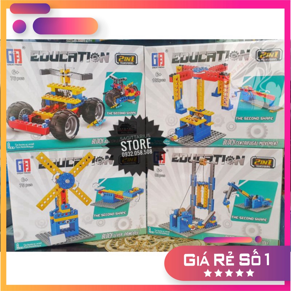 Lego Education Lắp Ráp Mô Hình Sáng Tạo ( 336 Mảnh - Đủ Bộ 4 Hộp ) [Hàng Có Sẵn]