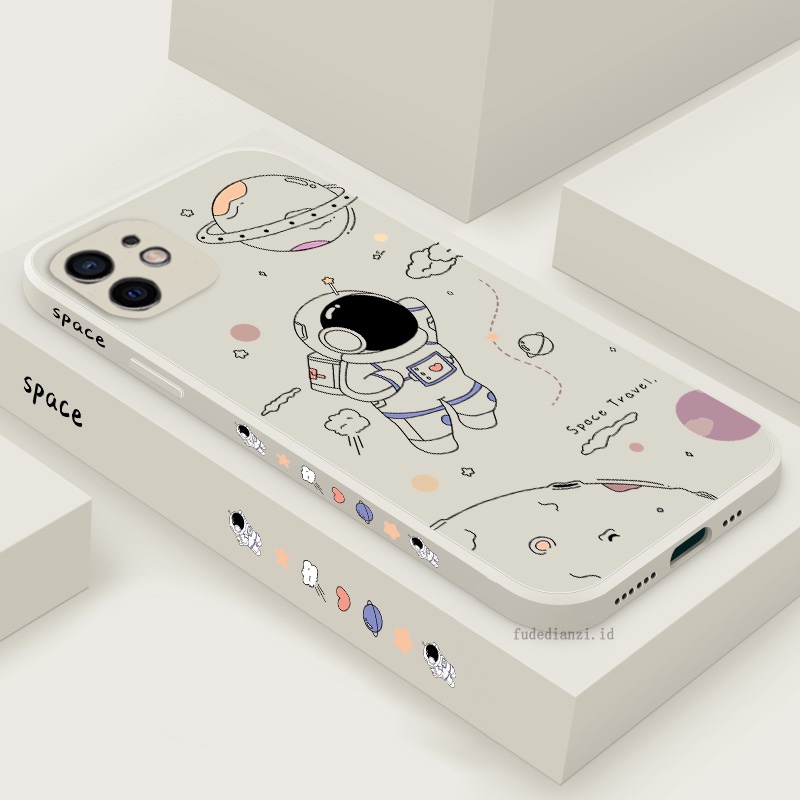 Ốp Điện Thoại TPU Hình Phi Hành Gia Cho iPhone 11 12 13 Pro MAX XS MAX XR 7+ 8Plus 6s 6p