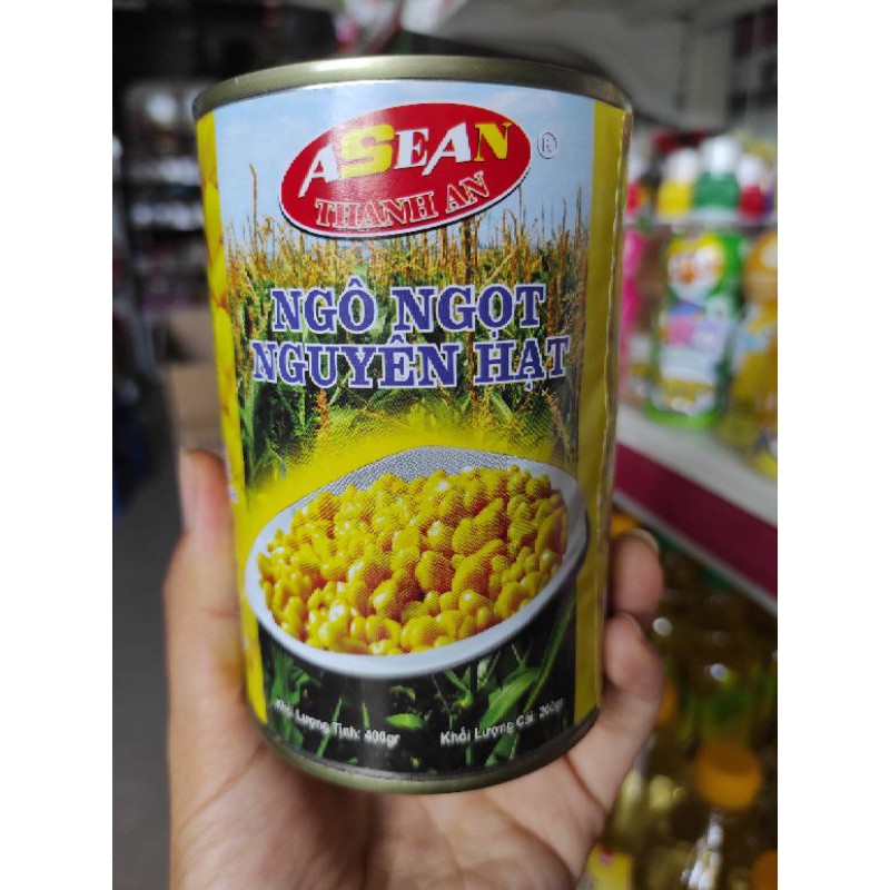 Ngô ngọt Nguyên hạt ASEAN Thành An hộp 400g