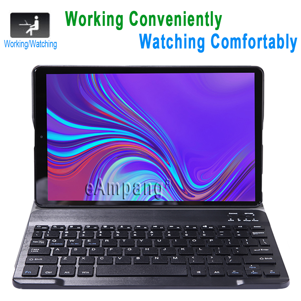 Bao Da Kèm Bàn Phím Cho Samsung Galaxy Tab A 8 8.0 2019 10.1 A6 2016 10.5 2018 T290 T295 P200 P205 T510 T515 T590 T595 T580