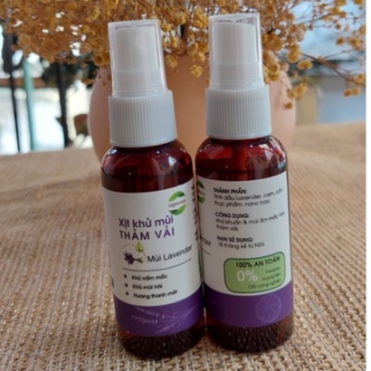 XỊT VỆ SINH & KHỬ MÙI THẢM VẢI - TINH DẦU LAVENDER & NANO BẠC