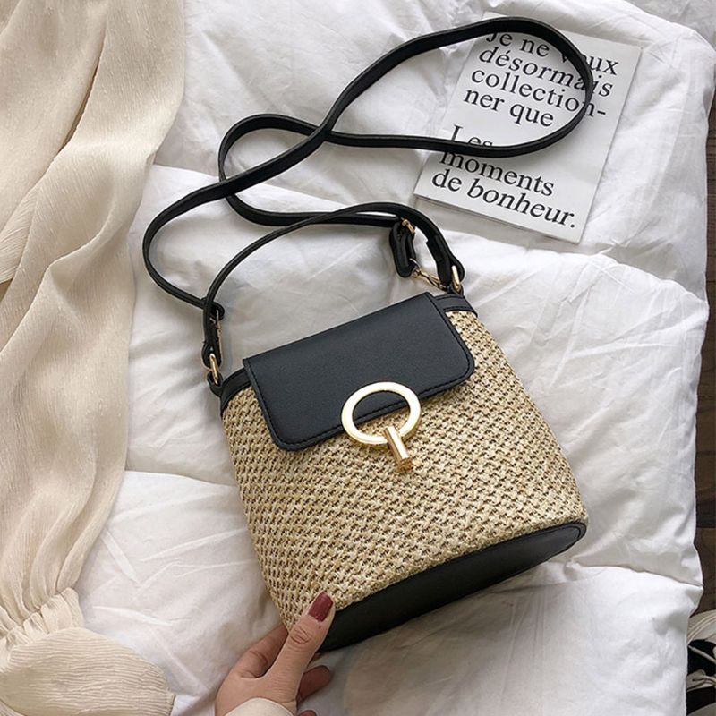 Túi cói Vai Đan Rơm Thời Trang Sành Điệu Cho Nữ