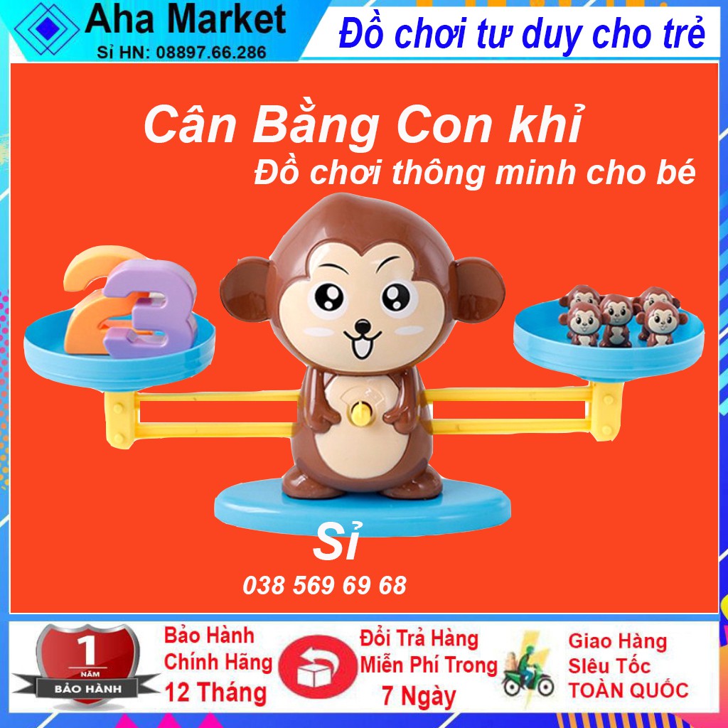 Đồ Chơi Trẻ Em - Đồ Chơi Cân Bằng Toán Học Con Khỉ Cho Trẻ