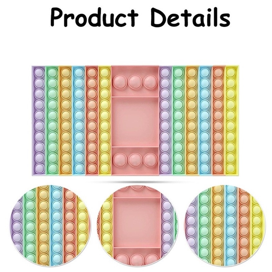 Đồ Chơi Đồ Chơi Pop It Tiktok bong bóng giải tỏa căng thẳng độc đáo sáng tạo Push Pop Fidget Toy Bubble Rainbow Đồ Chơi