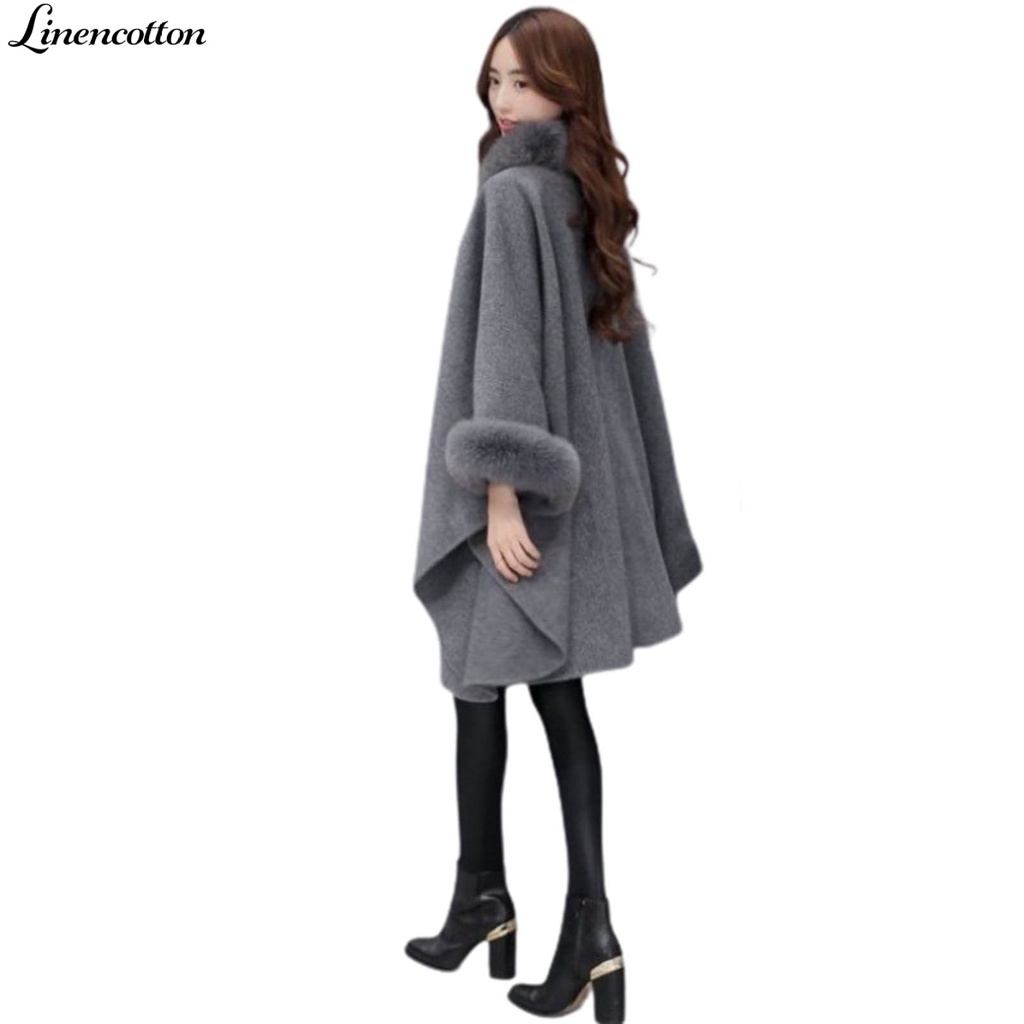 Áo khoác dáng dài chất liệu cotton lanh giữ ấm thời trang cho nữ
 | BigBuy360 - bigbuy360.vn