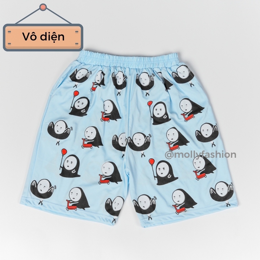 Quần Short lửng Cartoon Unisex BST 02 ❤️ Quần đùi hoạt hình mặc nhà nam nữ Freesize Molly Fashion