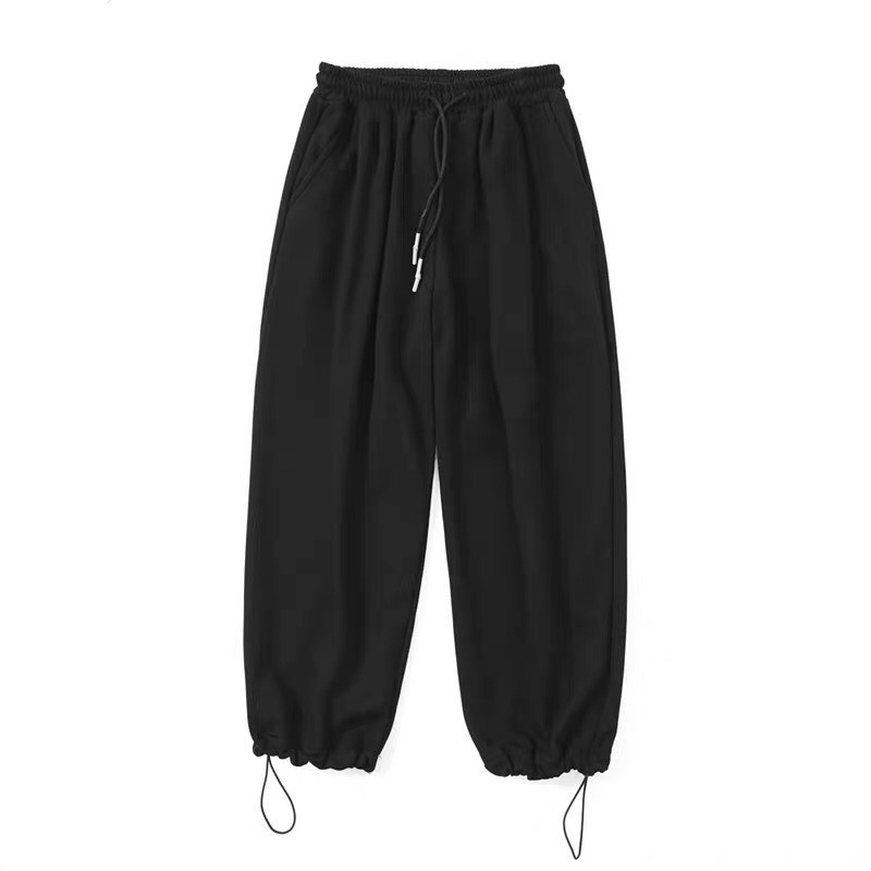 Quần jogger ống rộng THE TRIPLE unisex dây rút bo chun TT21Q nam nữ oversize