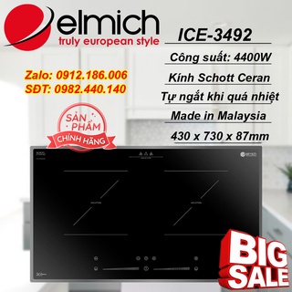 Bếp từ đôi Elmich ICE-3492