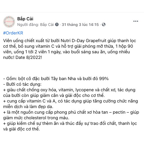 MBC Thanh lý- Dòng dưỡng 𝑵𝒖𝒕𝒓𝒊𝑫-𝑫𝒂𝒚 𝑪𝒐𝒍𝒍𝒂𝒈𝒆𝒏 𝑭𝒊𝒔𝒉 𝑪𝒐𝒍𝒍𝒂𝒈𝒆𝒏/ Grapefruit 90v
