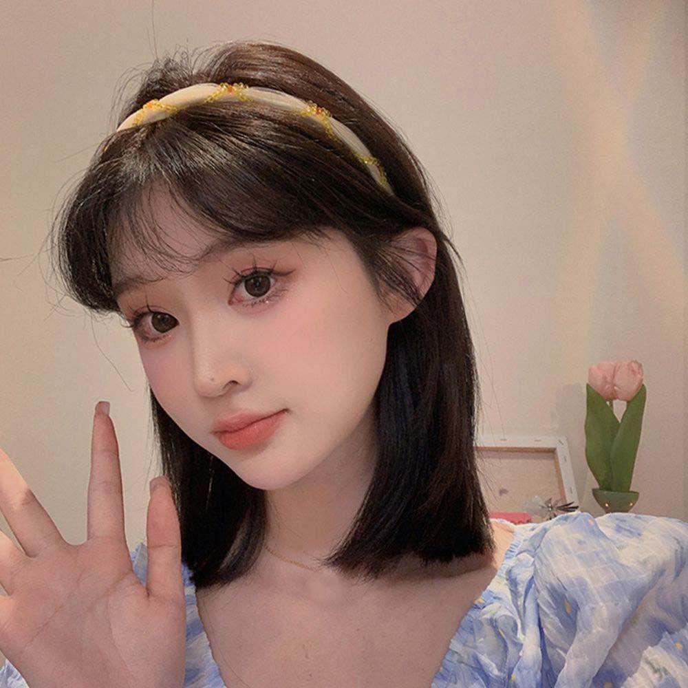 TWINKLE Băng Đô Ren Đính Hạt Nhiều Màu Sắc Phong Cách Hàn Quốc Thời Trang