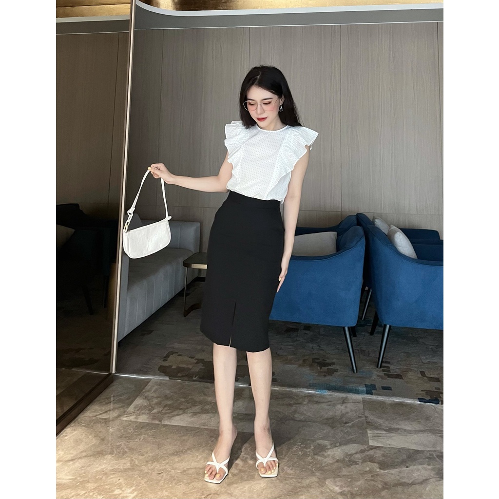 MINX - Áo Shoulder Ruffle Blouse