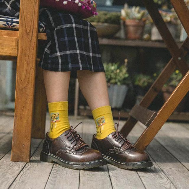 Giày da bò nữ Vintage