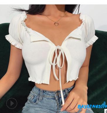 Áo Croptop Cổ Thuyền Màu Trơn Thời Trang Mùa Hè Sành Điệu Cho Nữ