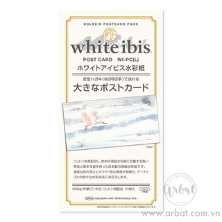[ARBAT] Giấy Vẽ Màu Nước Postcard Holbein White Ibis - Khổ Landscape