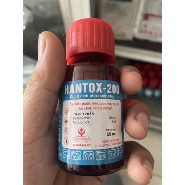 Dung dịch Hantox 200 pha nước phun