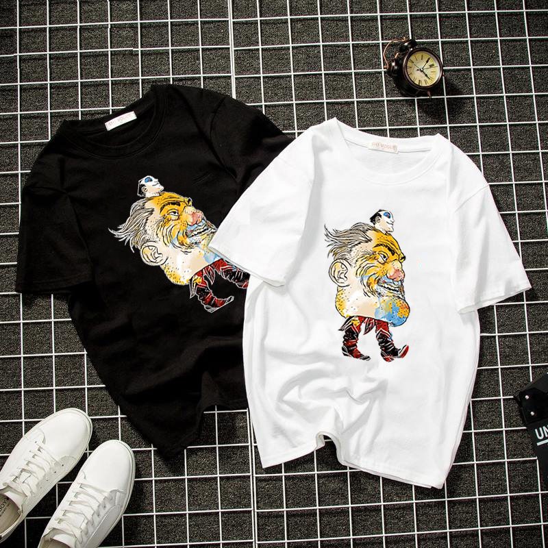 Áo thun unisex nhân vật họa tiết form rộng vải dày mịn 2019T1226