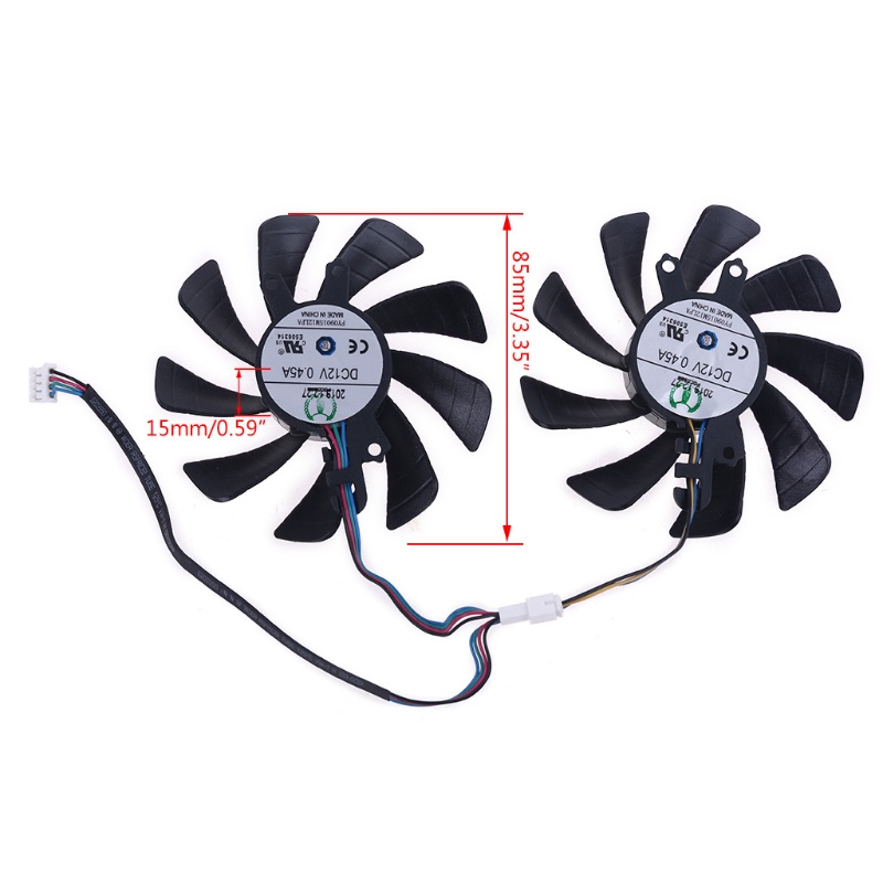 2 Quạt Tản Nhiệt Cho Galax GeForce RTX2060 2070 2080 GPU