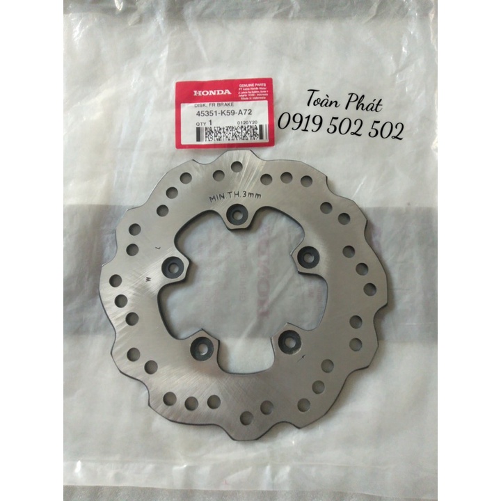 ĐĨA THẮNG TRƯỚC VARIO - 45351K59A72 - VARIO 125/150 2019 CHÍNH HÃNG HONDA INDONESIA