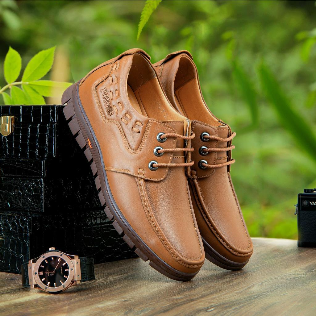 Giày tăng chiều cao bí mật LEXSHOES giày da bò LEX23 cao cấp bảo hành 2 năm