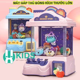 Máy gắp thú bông mini cho bé kích thước lớn kèm xu đếm thời gian