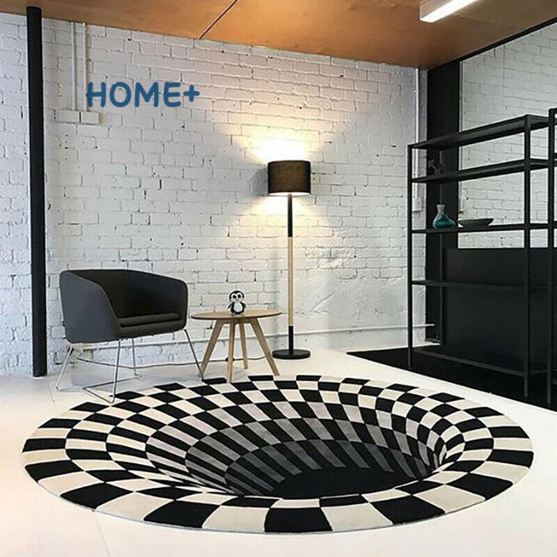 Thảm nhung trải sàn nhà 3D sang trọng chống trượt phong cách Bắc Âu đơn giản dành cho phòng khách phòng ngủ văn phòng