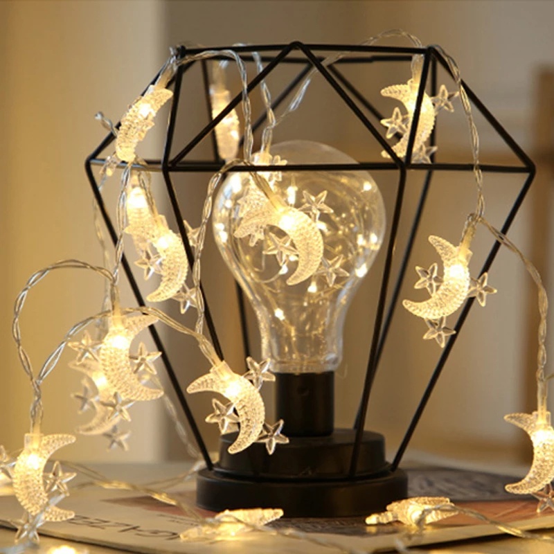 [1.5M / 3m Dây Đèn Led Ánh Sáng Trắng Ấm Nhiều Màu Sắc Chạy Bằng Pin Trang Trí Nhà Cửa