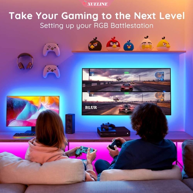 Cuộn Dây Đèn Led RGB 5050 Kết Nối Bluetooth App 5V Trang Trí Cho TV