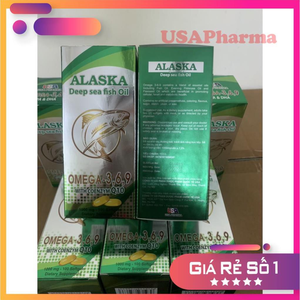 [Viên uống] Dầu cá Alaska OMEGA 3-6-9 GIÚP TĂNG CƯỜNG THỊ LỰC