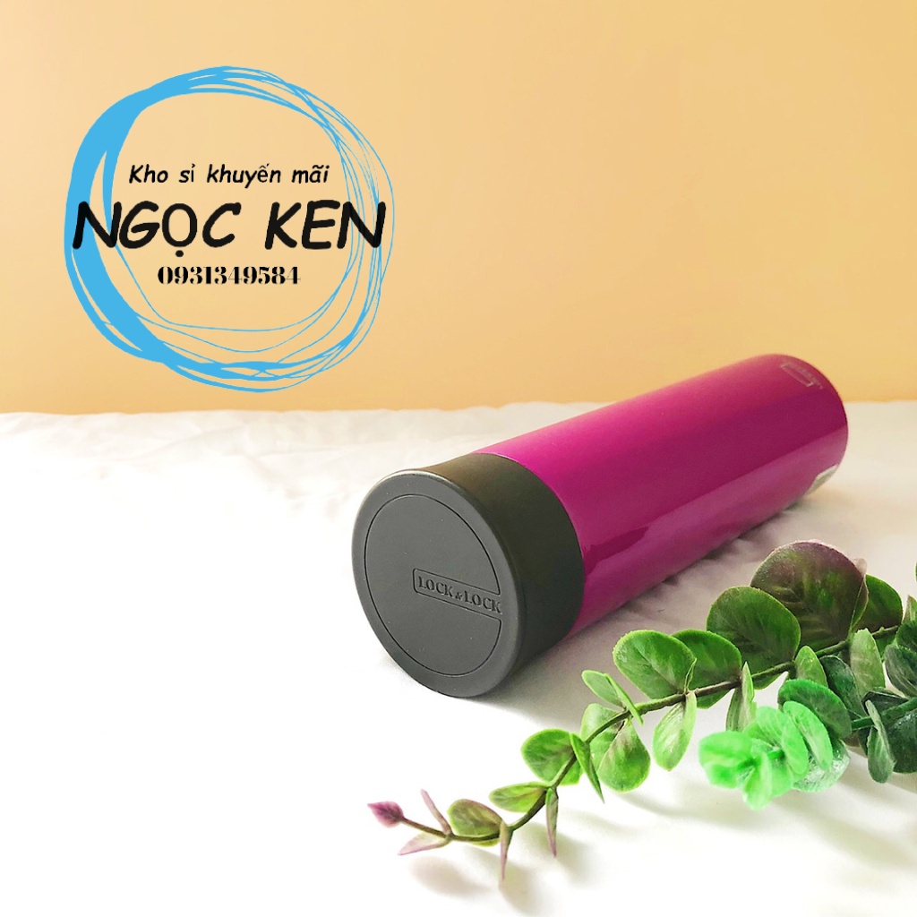 Bình giữ nhiệt Lock&Lock chất liệu Inox cao cấp, an toàn giữ được đồng thời nóng và lạnh 400ml – Ngọc Ken Shop