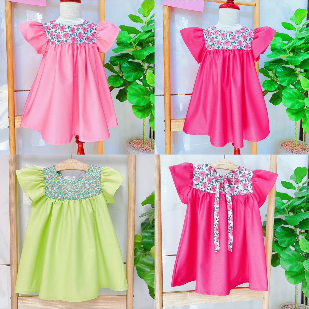 Váy cánh tiên babydoll dễ thương dành cho bé gái từ 13kg đến 30kg