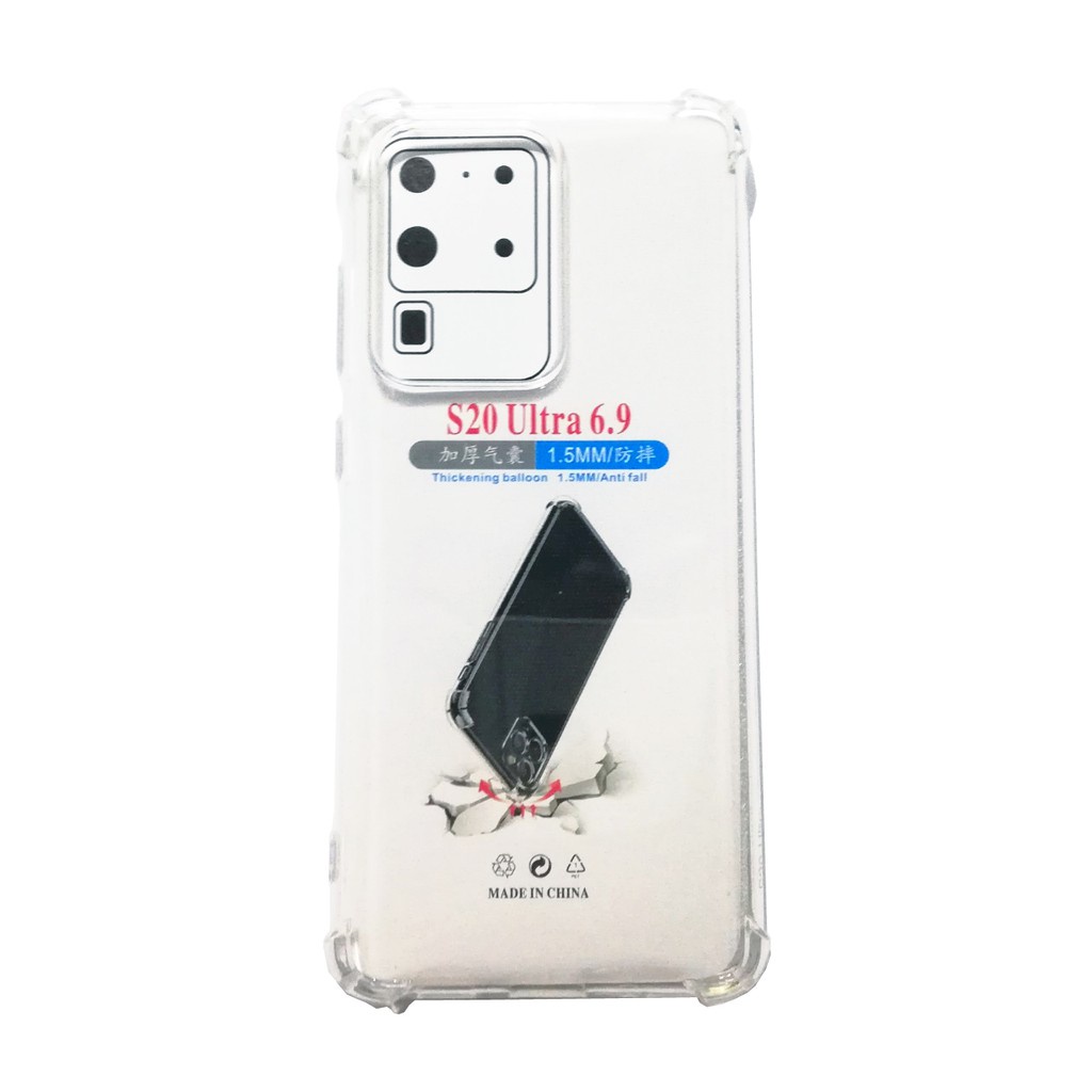 Ốp lưng Samsung S20 Plus/ S20 Ultra- Chống sốc- Trong suốt- Dày lâu ố vàng