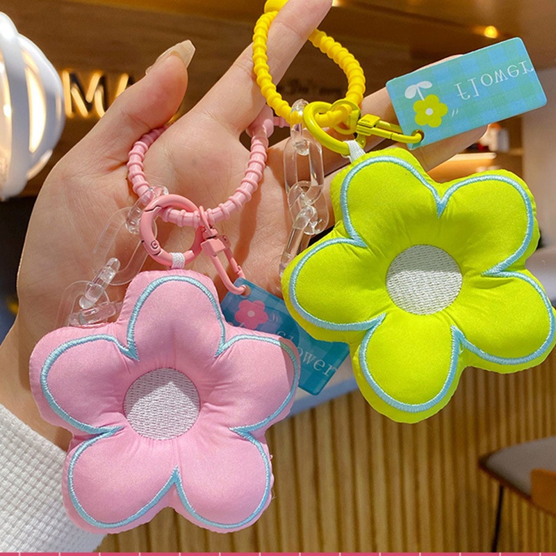 Phụ Kiện Móc Khóa / Điện Thoại Hình Ba Lô / Túi Xách Họa Tiết Hoa Xinh Xắn Cho Nữ