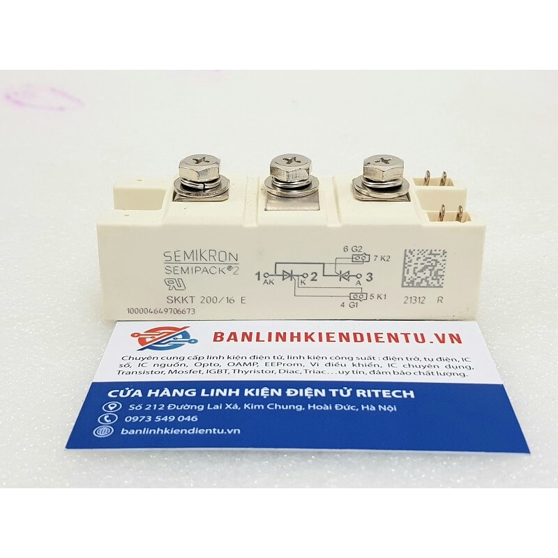 SKKT200/16E, SKKT 200/16E Thyristor Semikron 200A/1600V