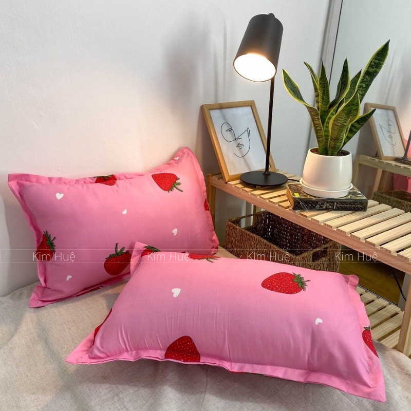 Vỏ gối đầu 45x65cm KimBedding gối nằm chất poly cotton nhiều họa tiết đẹp | BigBuy360 - bigbuy360.vn
