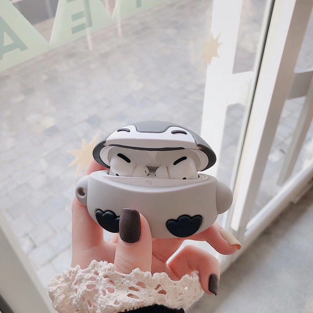 Hộp Đựng Bảo Vệ Tai Nghe Airpods Có Móc Khóa Hình Chim Cánh Cụt 3d